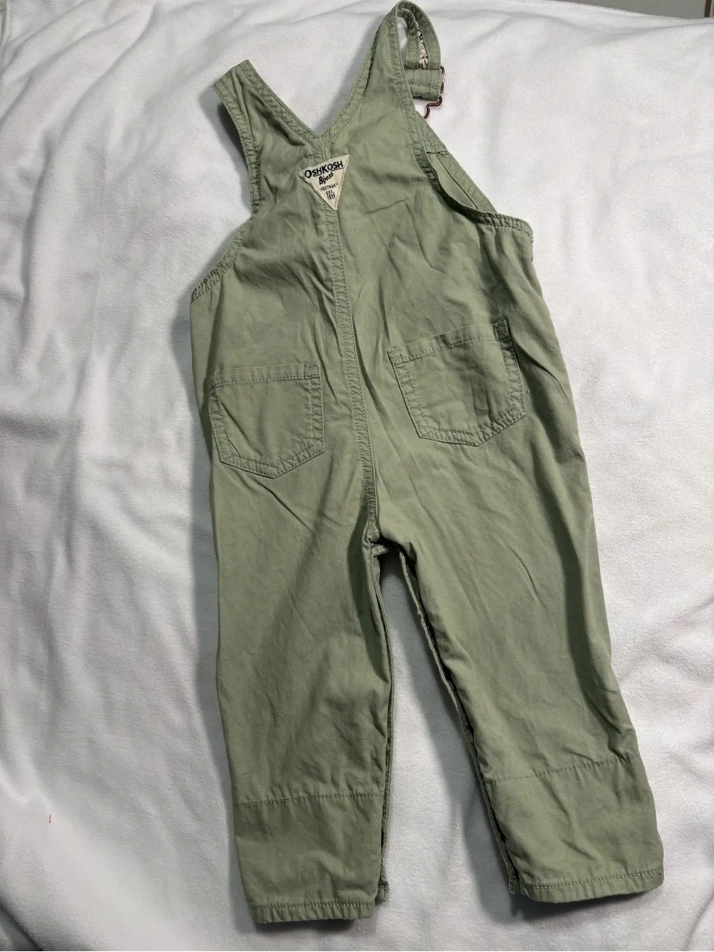 Carter's Light Green Kids Overalls Romper